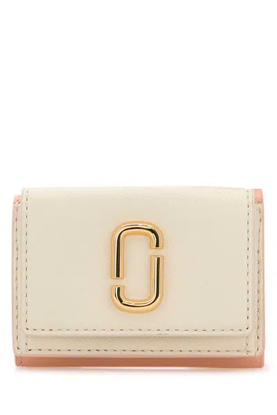 MARC JACOBS TWO-TONE LEATHER WALLET