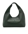 Marc Jacobs The Sack Bag Woman Dark Green In Leather In Black