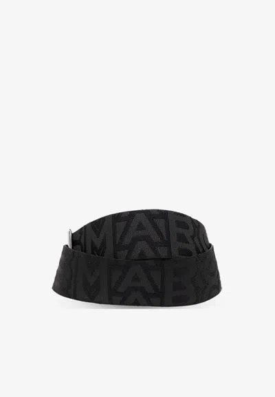 Marc Jacobs Utility Logo Webbing Strap In Black