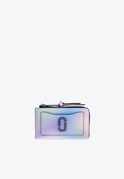 MARC JACOBS UTILITY SNAPSHOT AIRBRUSH ZIP CARDHOLDER