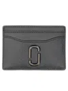 Marc Jacobs Snapshot Leather Card Holder In Black