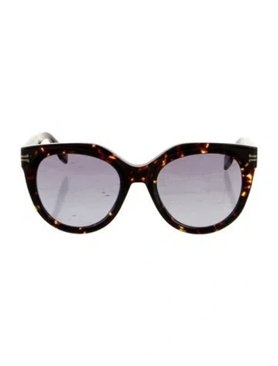 Pre-owned Marc Jacobs Valentina Cat-eye Sunglasses In Black