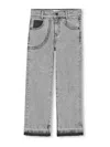 Marc Jacobs Logo-print Jeans In Gray