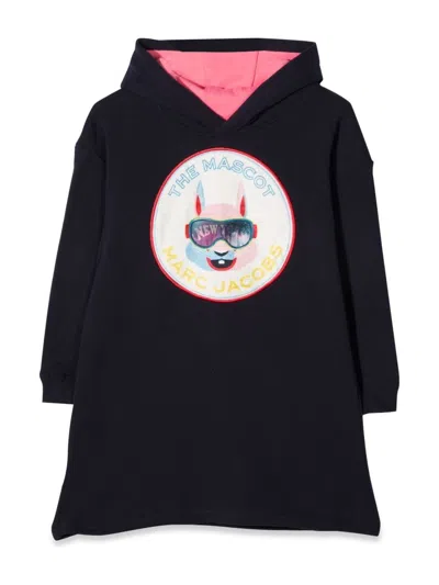 Marc Jacobs Kids' Vestito Con Cappuccio In Blue