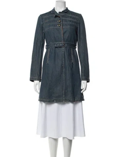 Pre-owned Marc Jacobs Vintage 2000's Coat In Blue