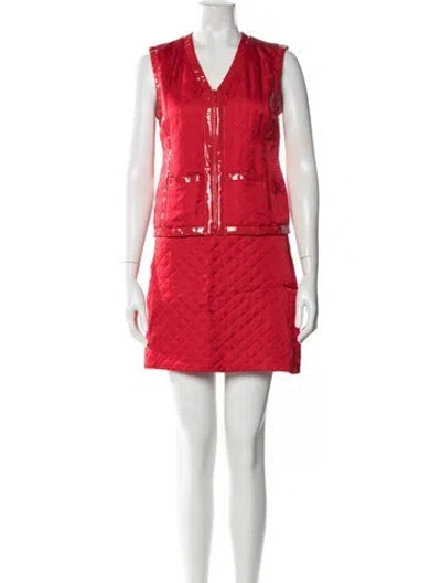 Pre-owned Marc Jacobs Vintage 2000's Skirt Set In Red