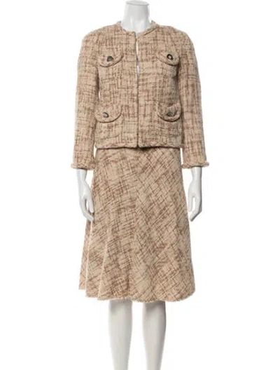 Pre-owned Marc Jacobs Vintage 2000's Skirt Suit In Neutrals