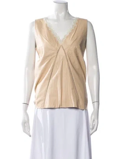 Pre-owned Marc Jacobs Vintage 2000's Top In Neutrals