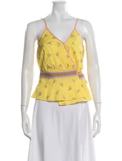 Pre-owned Marc Jacobs Vintage 2000's Top In Yellow