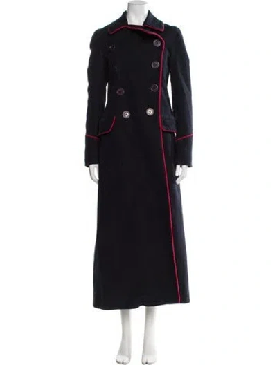 Pre-owned Marc Jacobs Vintage 2000's Trench Coat In Blue