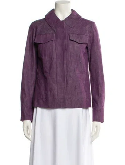 Pre-owned Marc Jacobs Vintage 2010 Denim Jacket In Purple