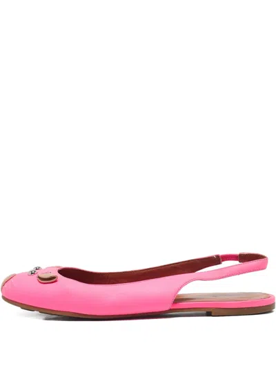 Pre-owned Marc Jacobs Vintage 2024  Mouse Face Slingback Flat Pumps