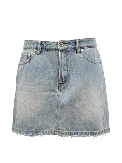 Pre-owned Marc Jacobs Vintage A-line Denim Skirt In Blue