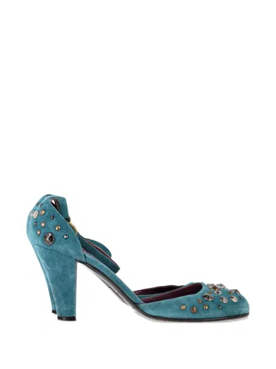 Pre-owned Marc Jacobs Vintage Ankle-strap Pumps In Blue
