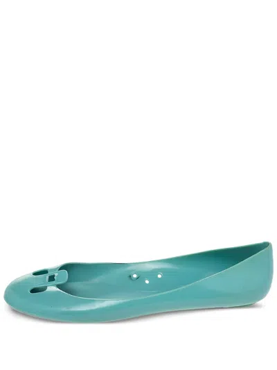 Pre-owned Marc Jacobs Vintage Cut-out Detail Ballet Flats In Blue