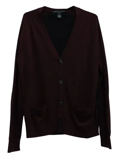 Pre-owned Marc Jacobs Vintage Colour-block Cardigan In Black