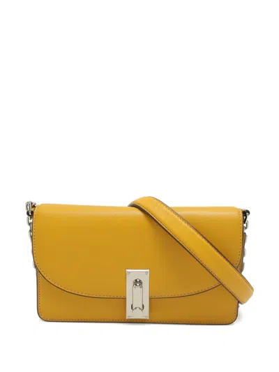 Pre-owned Marc Jacobs Vintage Flap Leather Cross Body Bag In Yellow
