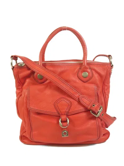 Pre-owned Marc Jacobs Vintage Front Flap Tote Bag In Red