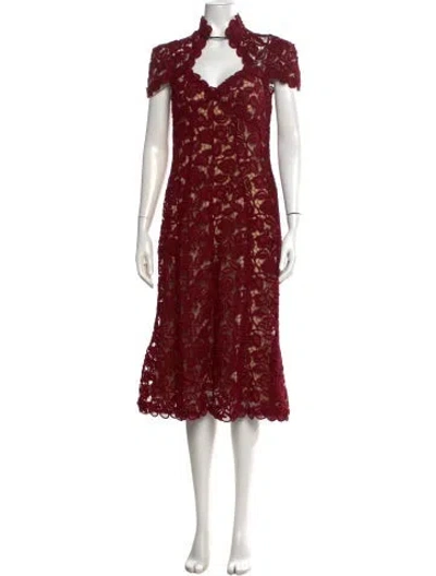 Pre-owned Marc Jacobs Vintage Knee-length Dress In Burgundy