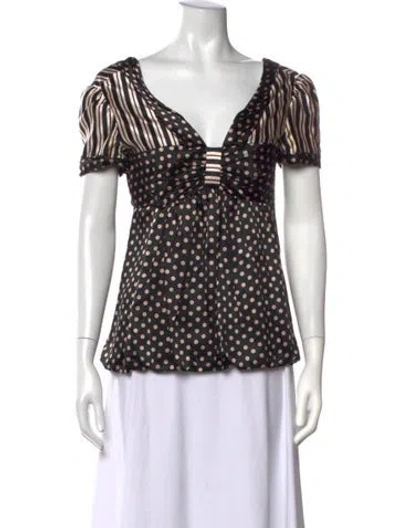 Pre-owned Marc Jacobs Vintage Late 1990's - Early 2000's Blouse In Black