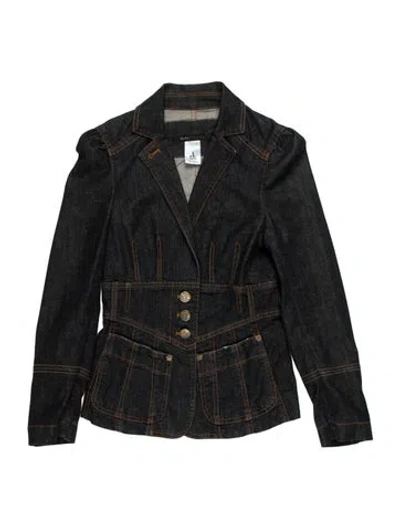 Pre-owned Marc Jacobs Vintage Late 1990's - Early 2000's Denim Jacket In Black