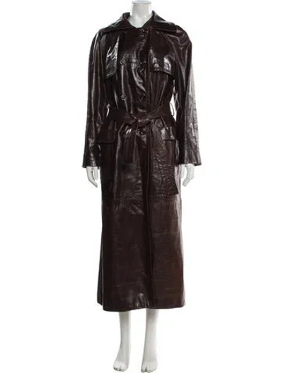 Pre-owned Marc Jacobs Vintage Late 1990's - Early 2000's Trench Coat In Brown
