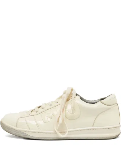 Pre-owned Marc Jacobs Vintage Leather Sneakers In White