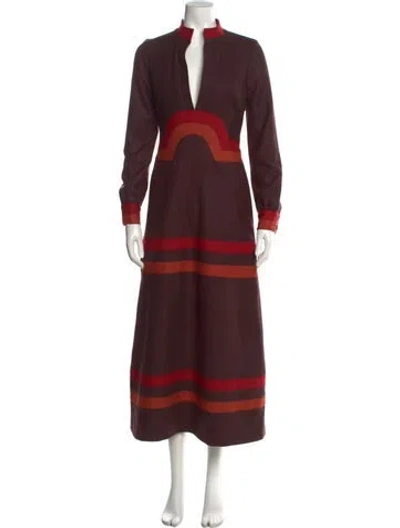 Pre-owned Marc Jacobs Vintage Long Dress In Brown