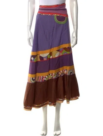 Pre-owned Marc Jacobs Vintage Long Skirt In Brown/purple