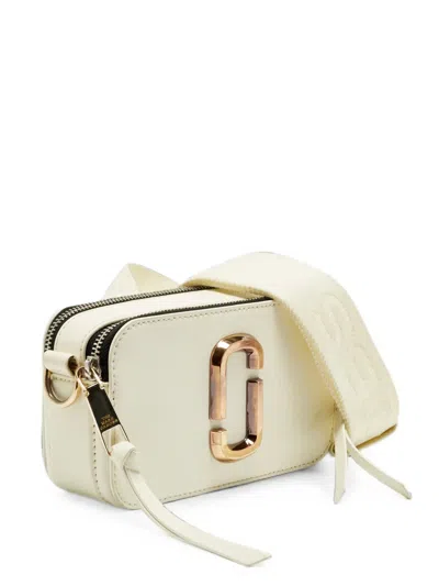 Pre-owned Marc Jacobs Vintage Medium Snapshot Crossbody Bag In White