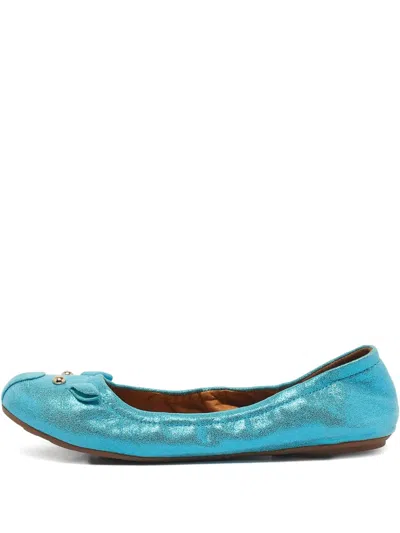 Pre-owned Marc Jacobs Vintage Metallic Ballet Flats