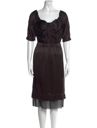 Pre-owned Marc Jacobs Vintage Midi Length Dress In Black