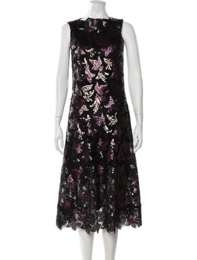 Pre-owned Marc Jacobs Vintage Midi Length Dress In Black