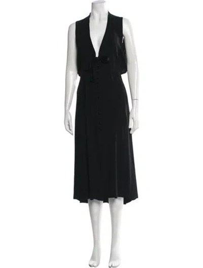 Pre-owned Marc Jacobs Vintage Midi Length Dress In Black