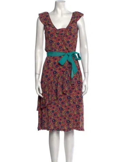 Pre-owned Marc Jacobs Vintage Midi Length Dress In Pink