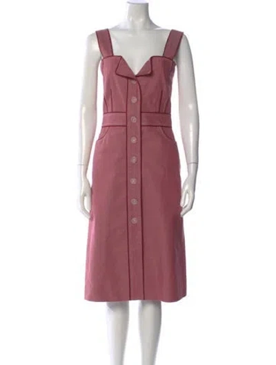Pre-owned Marc Jacobs Vintage Midi Length Dress In Red