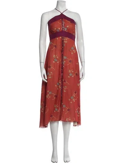 Pre-owned Marc Jacobs Vintage Midi Length Dress In Red