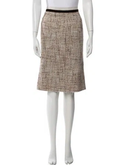 Pre-owned Marc Jacobs Vintage Midi Length Skirt In Brown