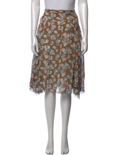 Pre-owned Marc Jacobs Vintage Midi Length Skirt In Brown