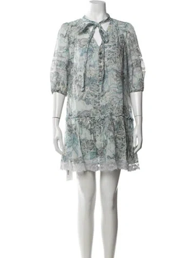 Pre-owned Marc Jacobs Vintage Mini Dress In Blue