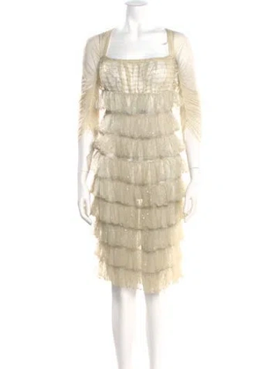 Pre-owned Marc Jacobs Vintage Mini Dress In Neutral