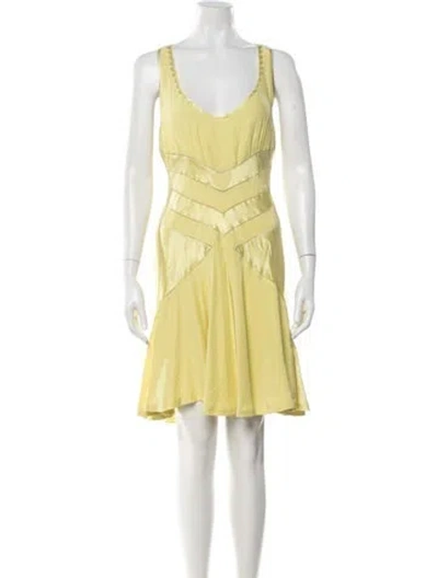 Pre-owned Marc Jacobs Vintage Mini Dress In Yellow