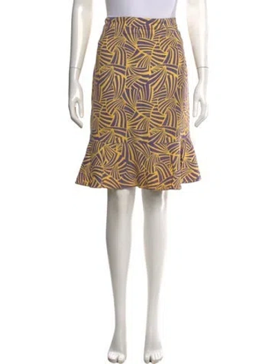 Pre-owned Marc Jacobs Vintage Mini Skirt In Yellow