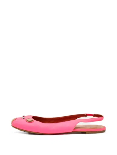 Pre-owned Marc Jacobs Vintage Mouse Slingback Ballet Flats In Pink
