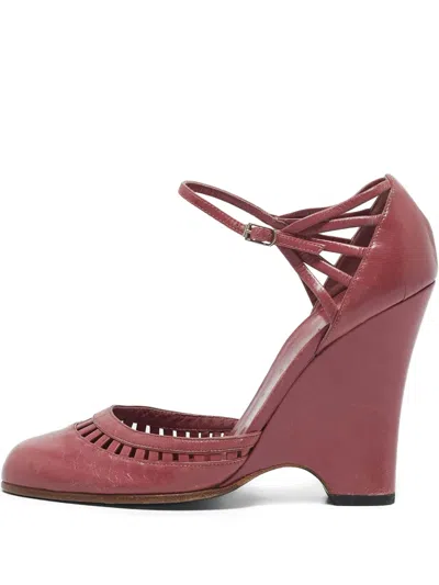 Pre-owned Marc Jacobs Vintage  120mm Cut-out Wedge Pumps