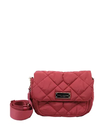 Pre-owned Marc Jacobs Vintage Quilted Utility Messenger Bag In Red