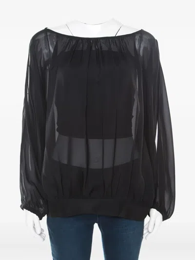 Pre-owned Marc Jacobs Vintage Sheer Silk Blouse