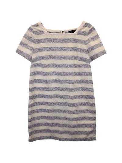 Pre-owned Marc Jacobs Vintage Square-neck Mini Dress In White