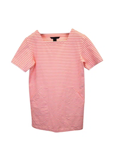 Pre-owned Marc Jacobs Vintage Striped Mini Dress In Orange