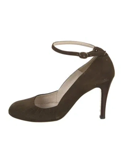 Pre-owned Marc Jacobs Vintage Suede Pumps In Green